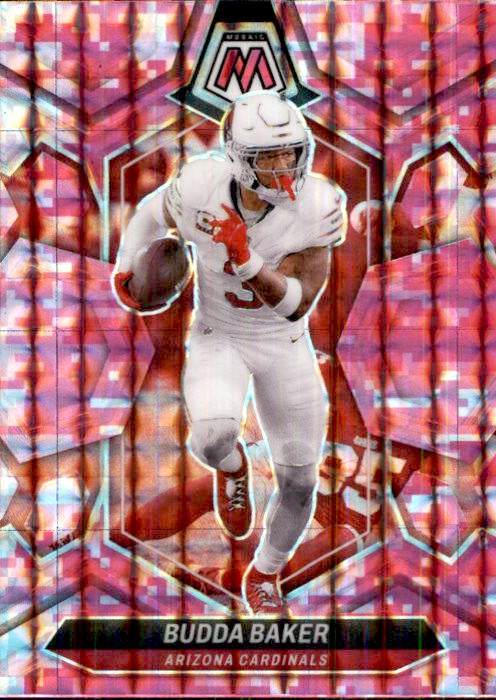 Budda Baker, Pink Prizm, 2024 Panini Mosaic Football NFL