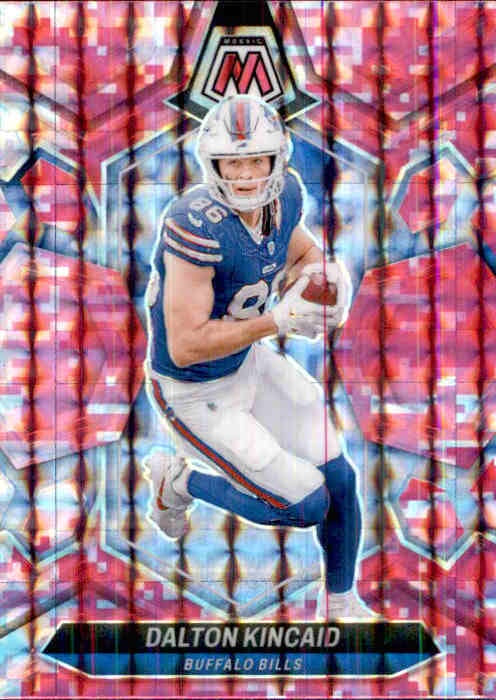 Dalton Kincaid, Pink Prizm, 2024 Panini Mosaic Football NFL