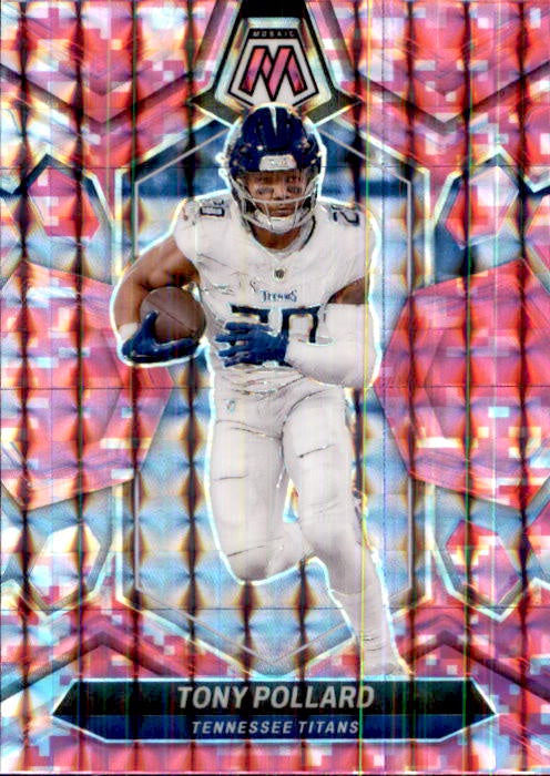Tony Pollard, Pink Prizm, 2024 Panini Mosaic Football NFL