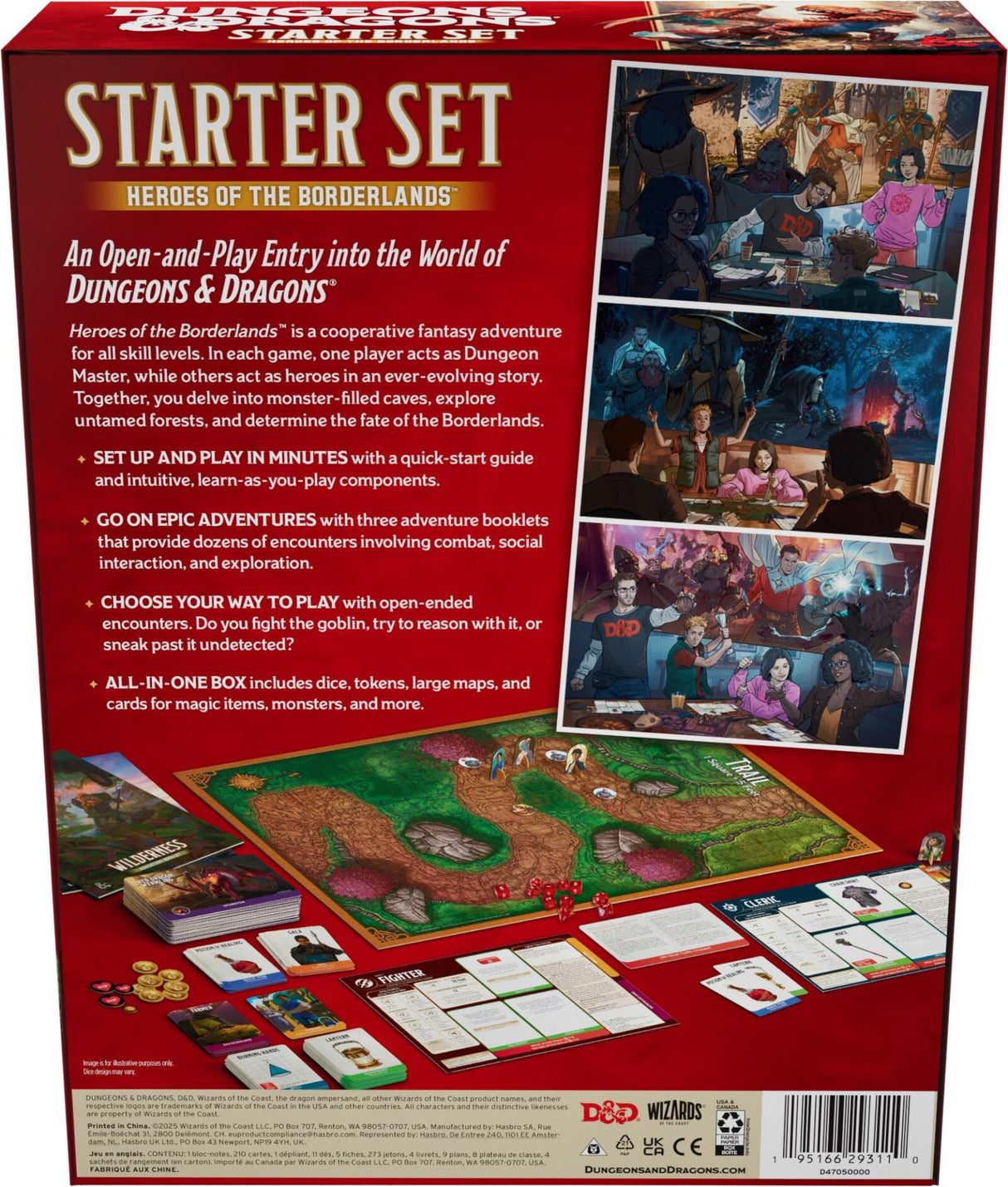 D&D Dungeons & Dragons Starter Set Heroes of the Borderlands