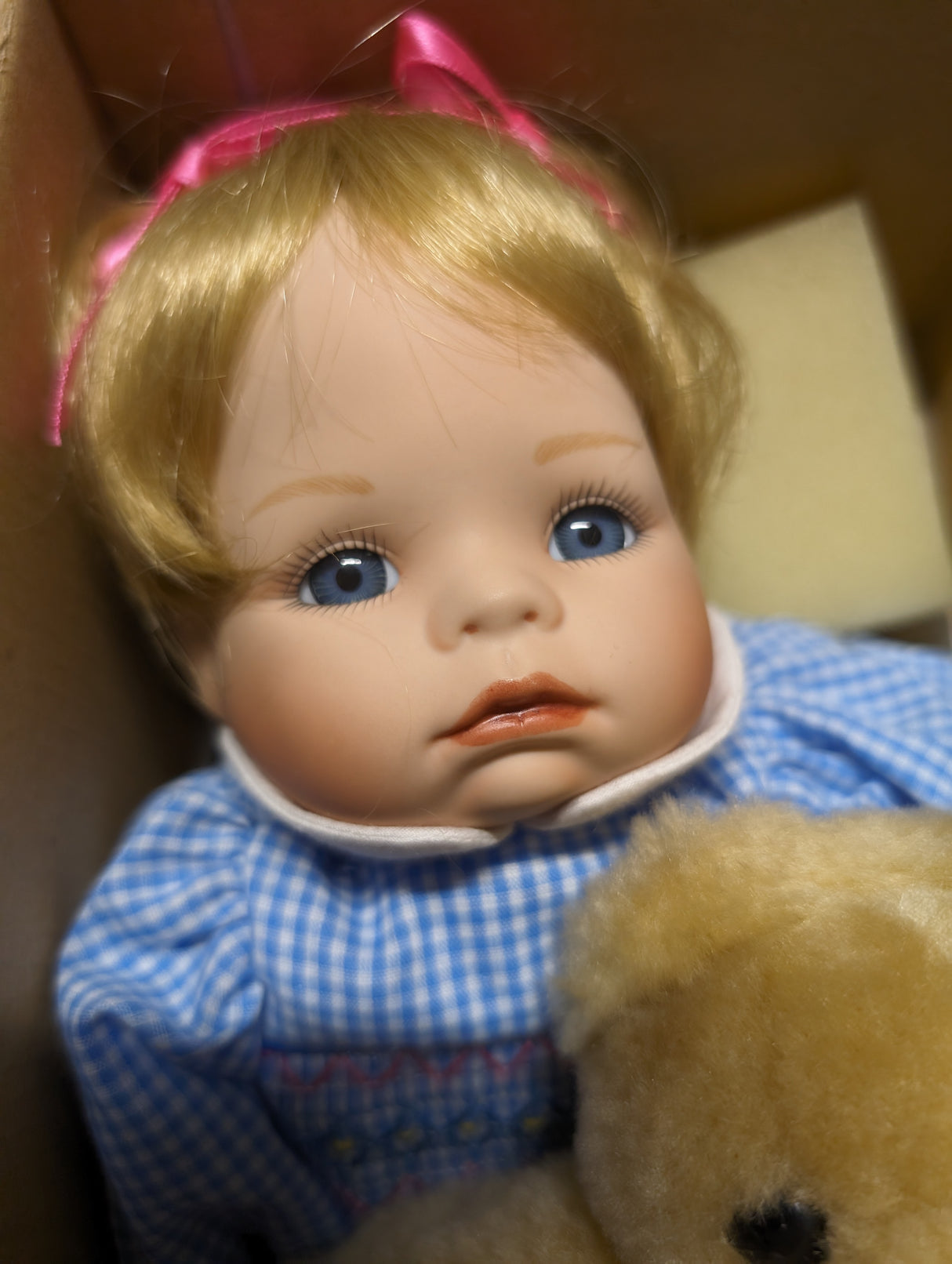Hannah Needs A Hug! - Doll and Teddy - The Ashton-Drake Galleries