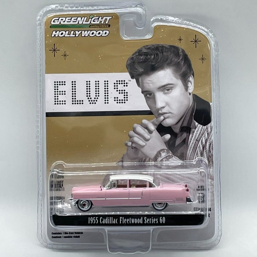 ELVIS, 1955 Pink Cadillac Fleetwood Series 60, 1:64 Scale Diecast Car