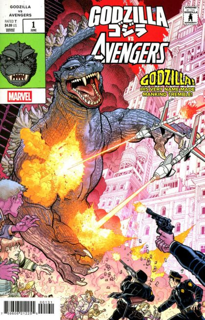 Godzilla vs. Avengers #1 Nick Bradshaw Monster Homage Variant Comic