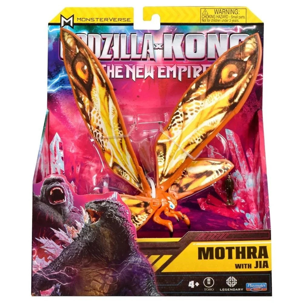 MonsterVerse Godzilla vs. Kong 2: The New Empire - Mothra With Jia 6" Action Figure