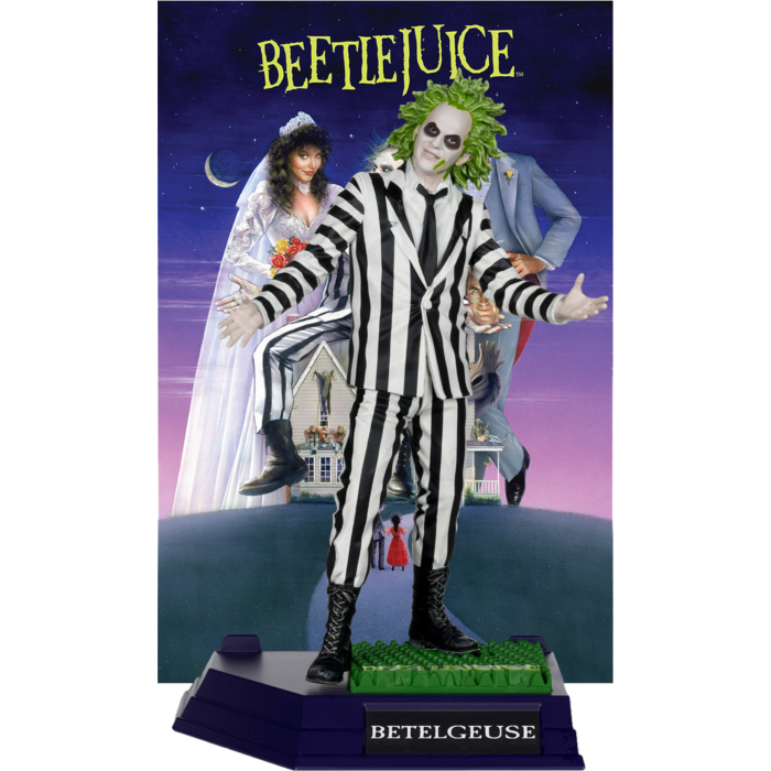 Beetlejuice (1988) - Beetlejuice (Betelgeuse) McFarlane Movie Maniacs 6" Scale PVC Statue