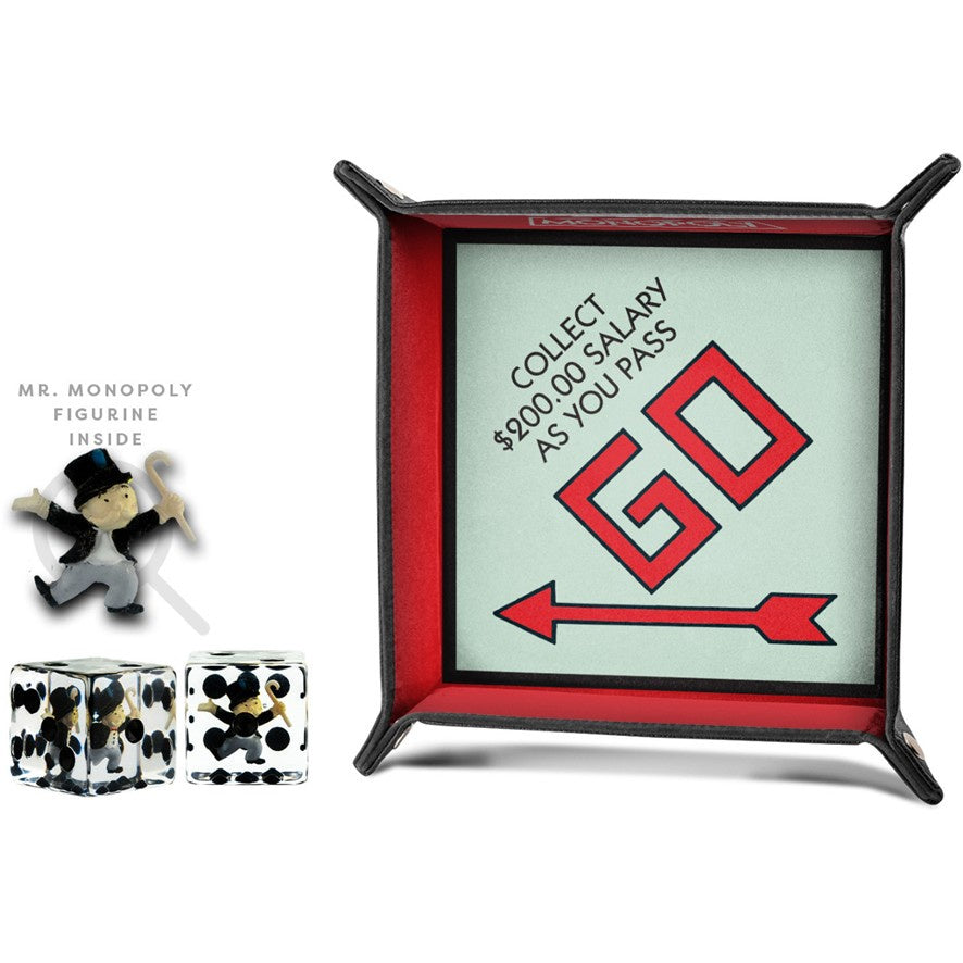 MDG Monopoly Dice Tray and Mr. Monopoly Dice Bundle