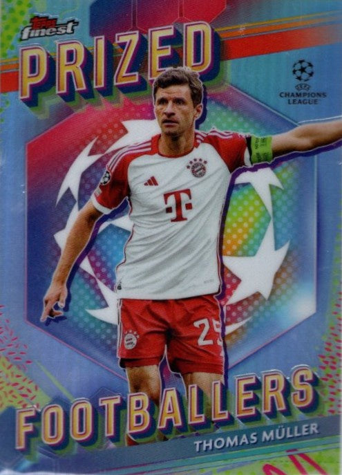 Thomas Muller, Prized Footballer, 2023-24 Topps Finest UEFA Champions League Soccer