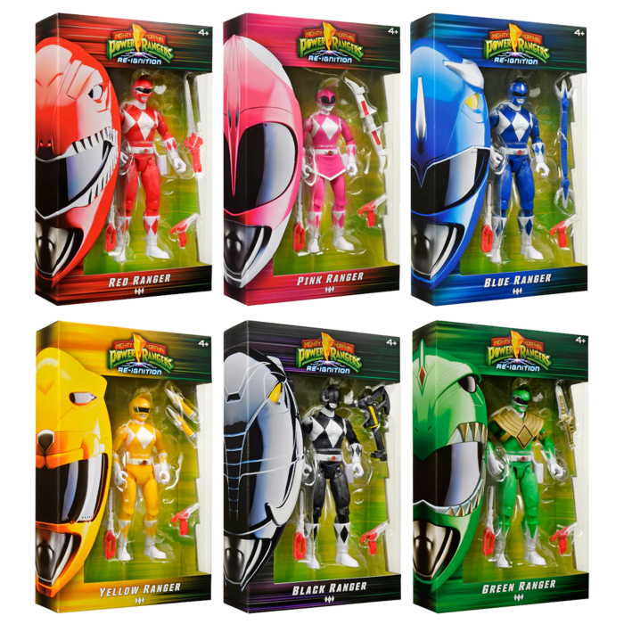 Mighty Morphin Power Rangers Re-Ignition 6 Action Figure Box Set
