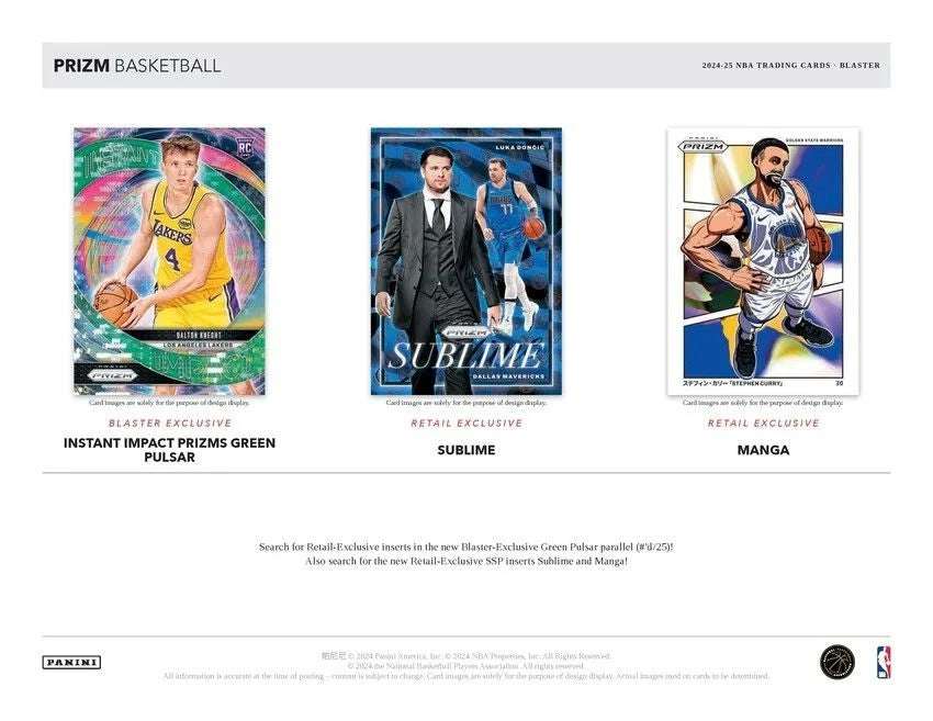 2024-25 Panini Prizm Basketball NBA Retail Box