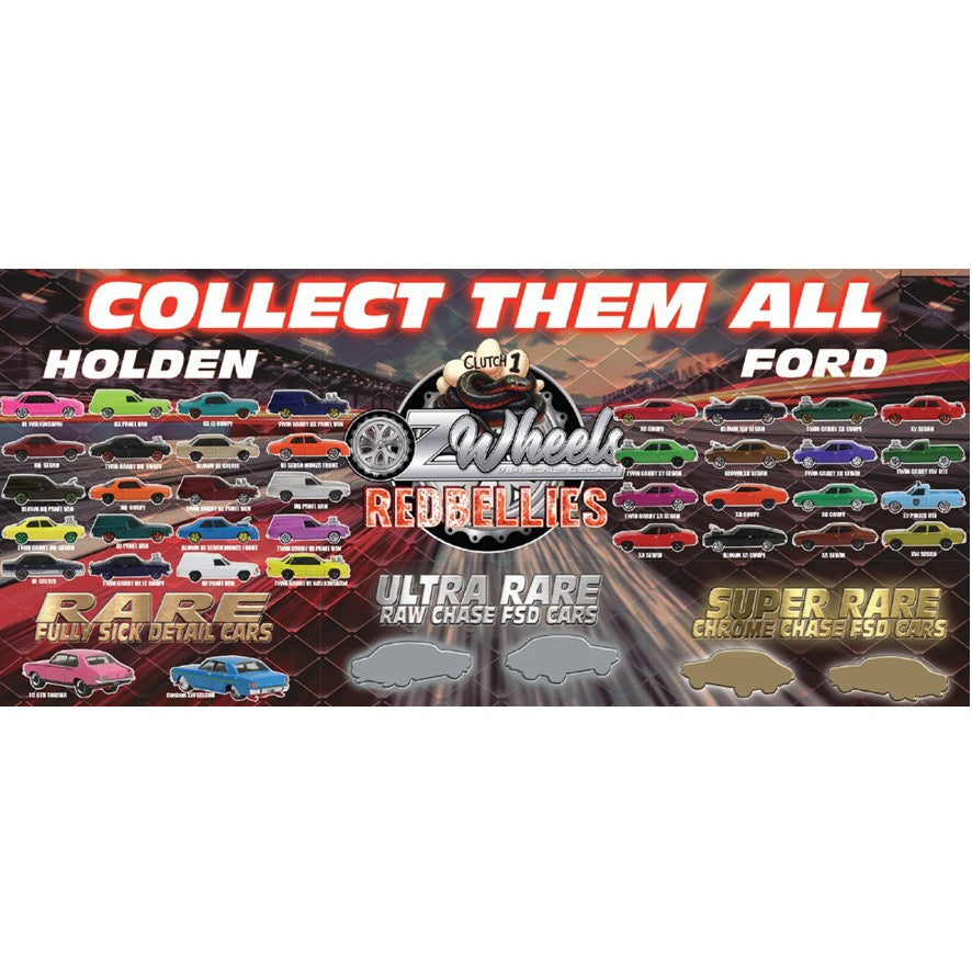 Oz Wheels Holden, Red Bellies Clutch 1 , 1:64 Scale Car