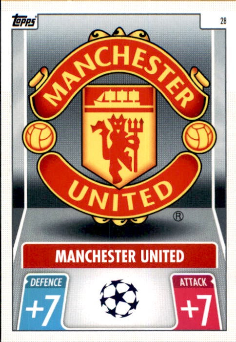 Manchester United, Club Badge, 2021-22 Topps Match Attax UEFA Champions & Europa League