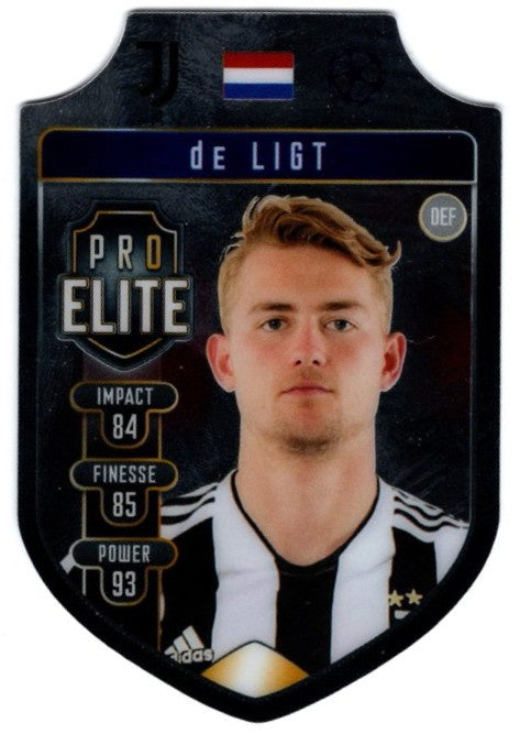 Matthijs de Ligt, Pro Elite Shield, 2021-22 Topps Match Attax UEFA Champions & Europa League
