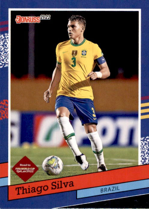 Thiago Silva, 1991 Tribute, 2021-22 Panini Donruss Soccer Road To FIFA World Cup Qatar