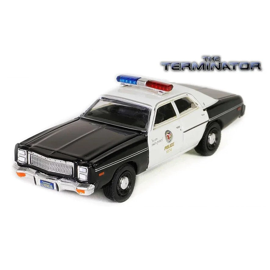 The Terminator, 1977 Plymouth Fury Police Car, 1:24 Diecast Vehicle