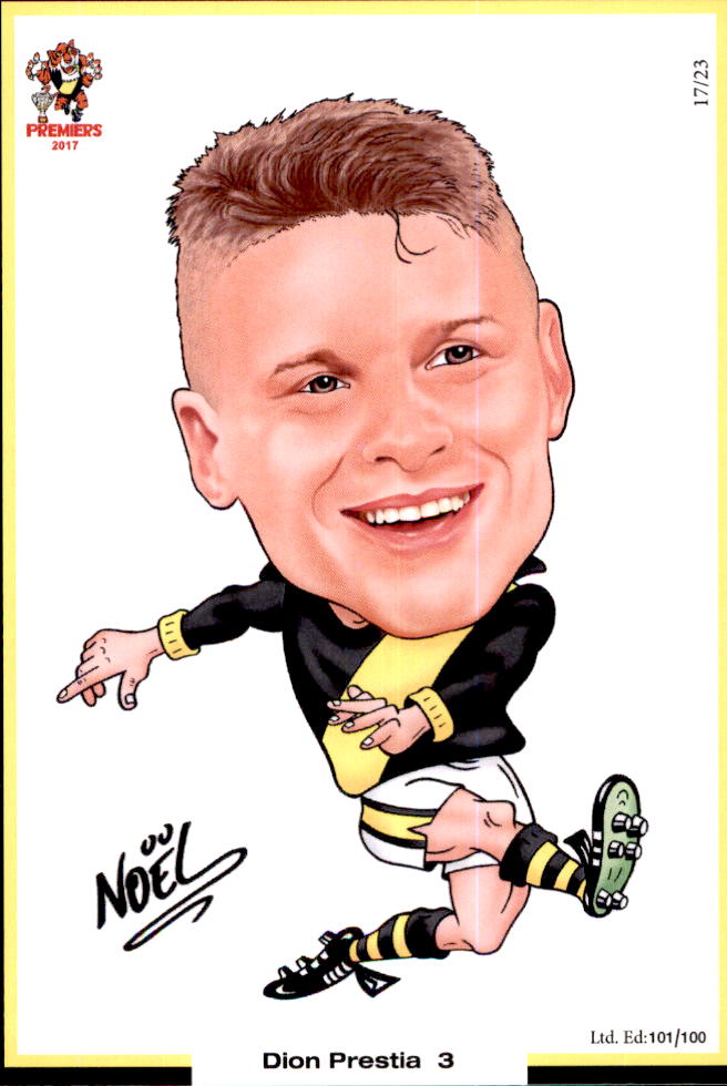 Richmond Tigers 2017 Premiers Card Set by Noel