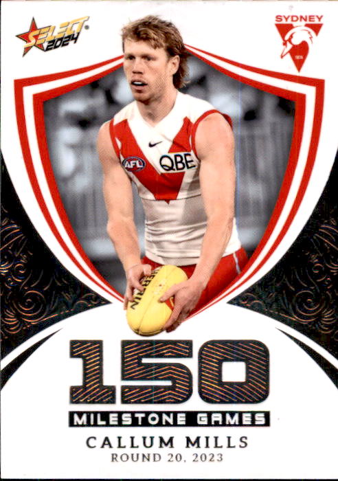 Callum Mills, MG95, Milestone, 2024 Select AFL Footy Stars