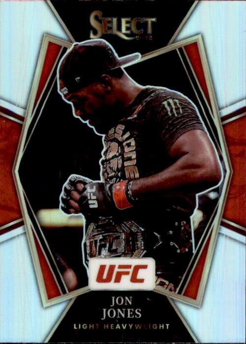 Jon Jones, Premier Level, Silver Prizm, 2022 Panini Select UFC