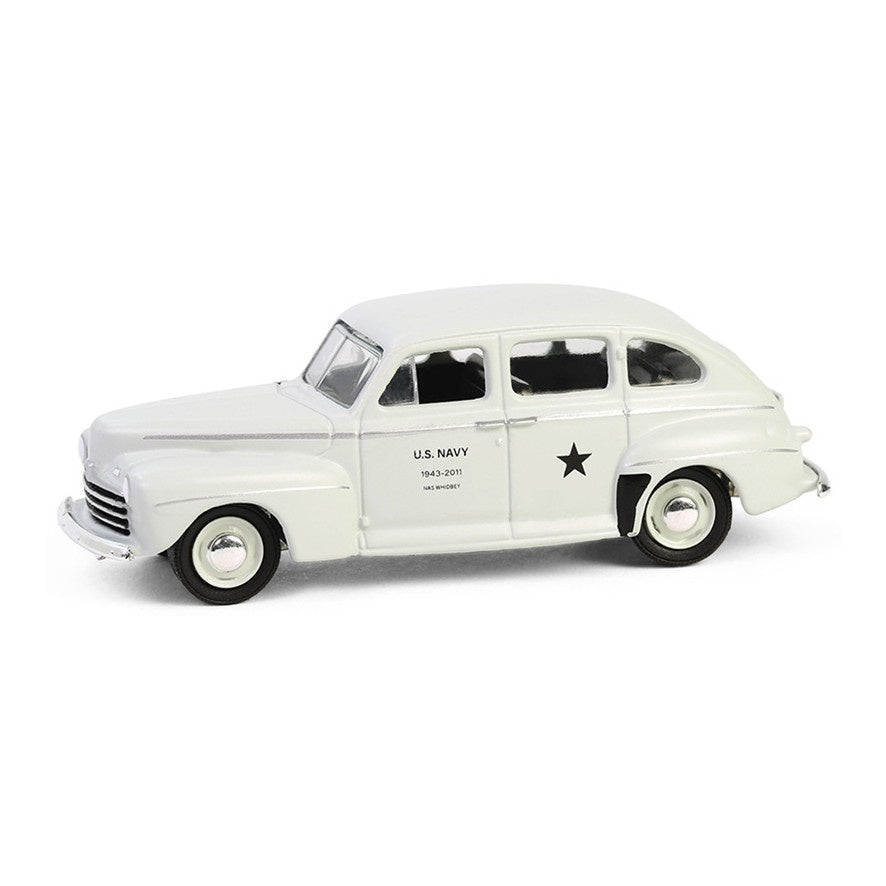 1946 Ford Fordor Super Deluxe U.S. Navy Staff Car, Battalion 64, 1:64 Diecast Vehicle