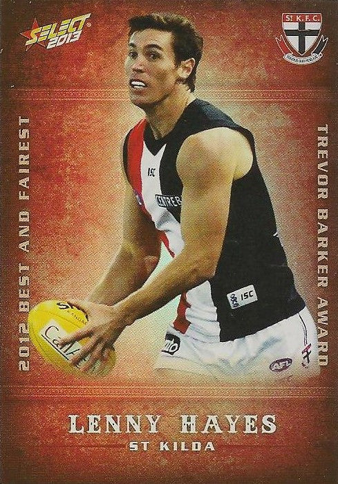 Lenny Hayes, Best & Fairest, 2013 Select AFL Champions