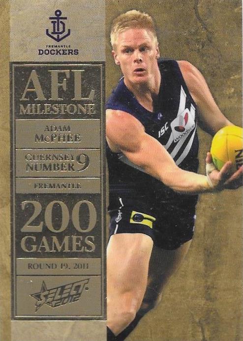 Adam McPhee, 200 Game Milestone, 2012 Select AFL Champions