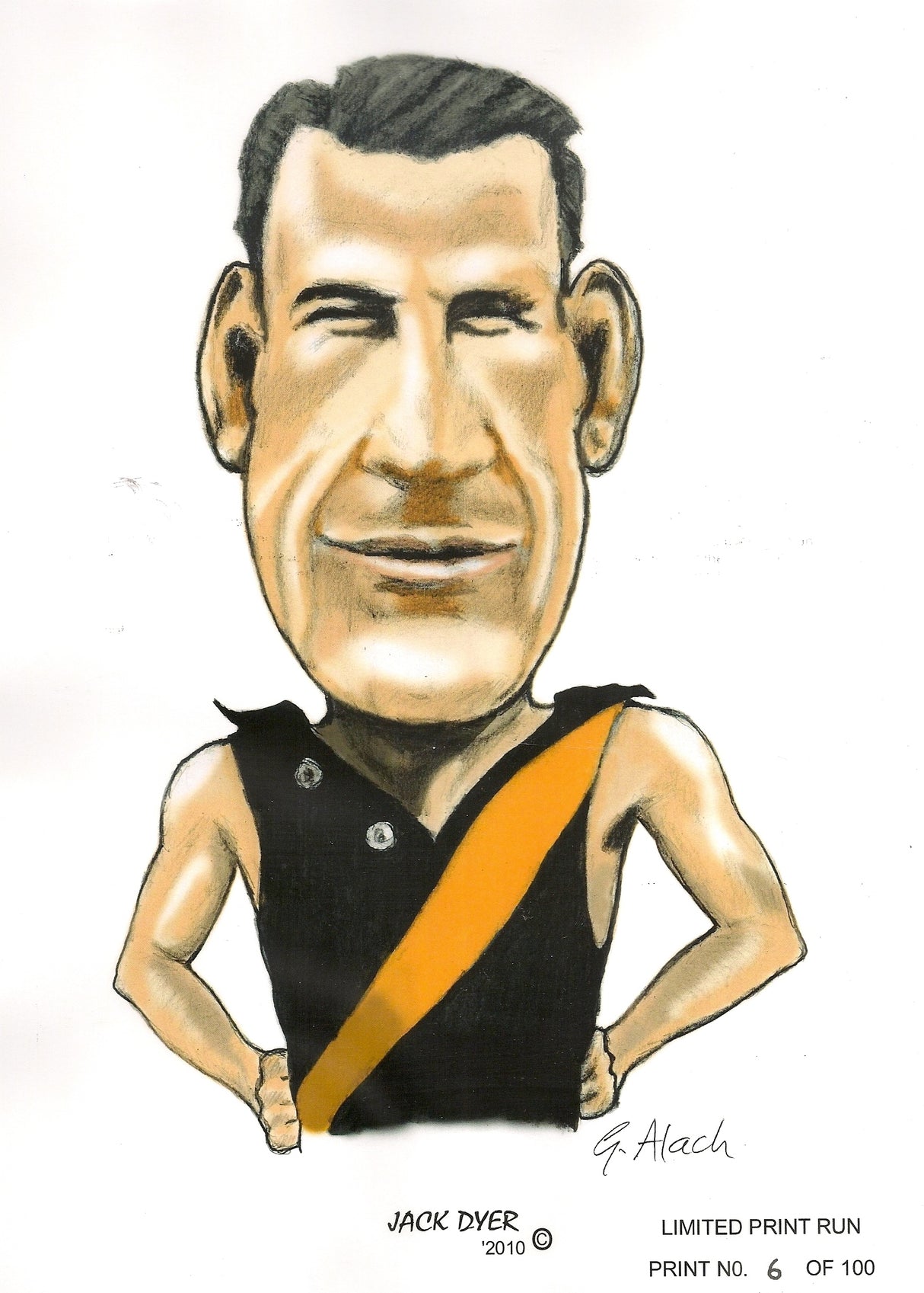 Jack Dyer, GregsArt A4 Print