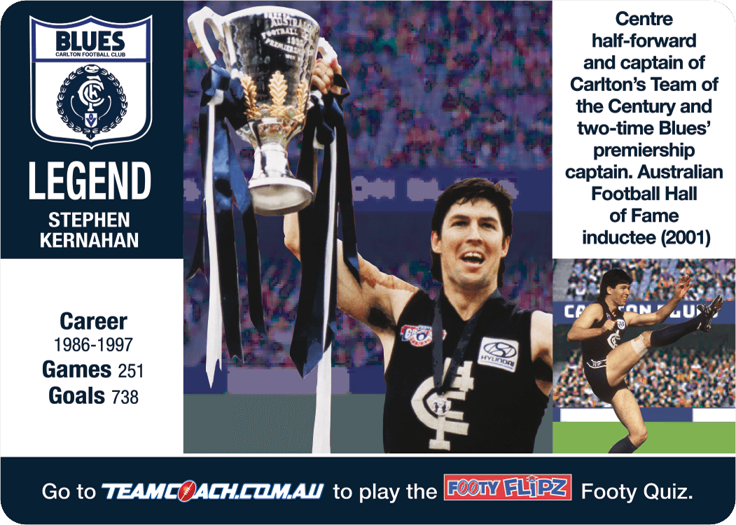 Carlton Blues, Footy Flipz, 2018 Teamcoach AFL