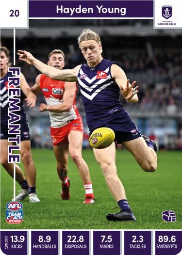 2023 Teamcoach AFL Common Cards - Cards 1 to 100 - Pick Your Card