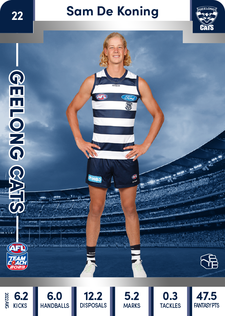 Sam De Koning, 22, Silver Parallel, 2023 Teamcoach AFL
