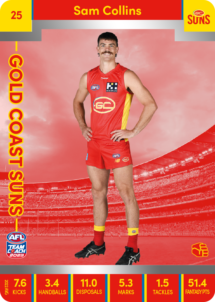 Sam Collins, 25, Silver Parallel, 2023 Teamcoach AFL