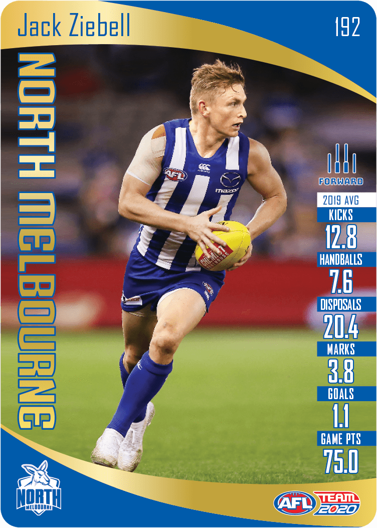 Jack Ziebell, Gold, 2020 Teamcoach AFL