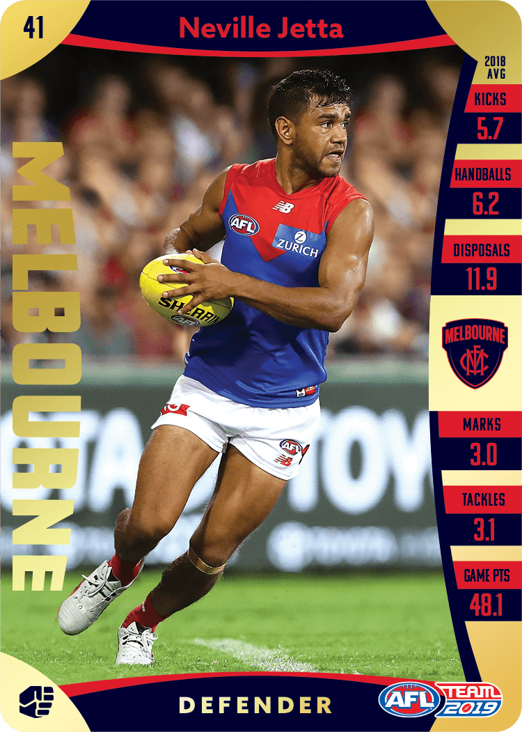 Neville Jetta, Gold, 2019 Teamcoach AFL