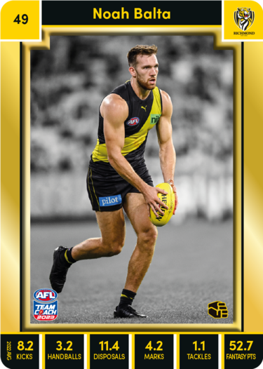Noah Balta, 49, Gold Parallel, 2023 Teamcoach AFL