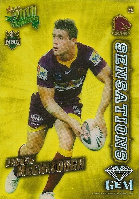 Andrew McCullough, Sensations Gem, 2010 Select NRL Champions