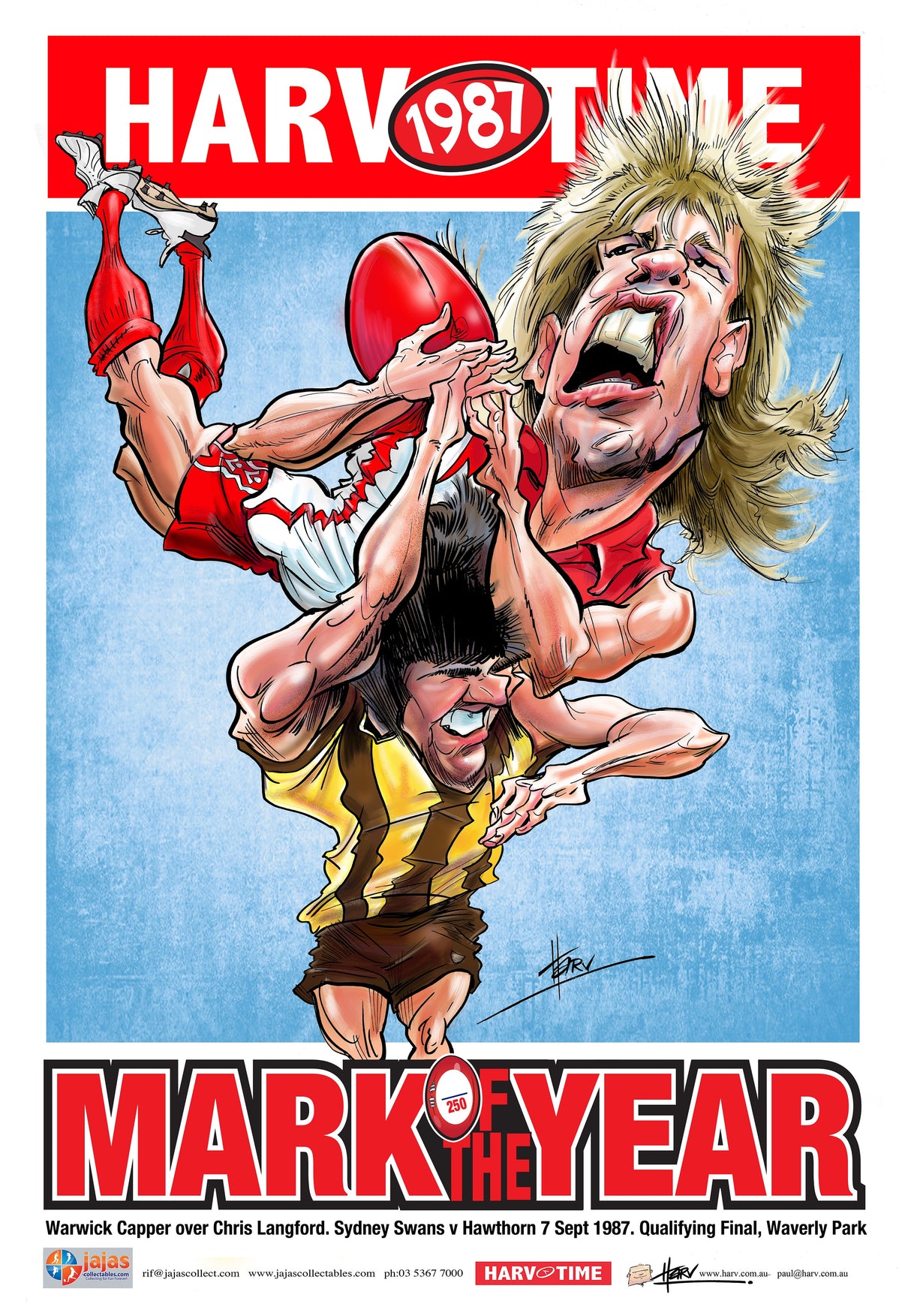 Warwick Capper, Mark of the Year, Harv Time Poster