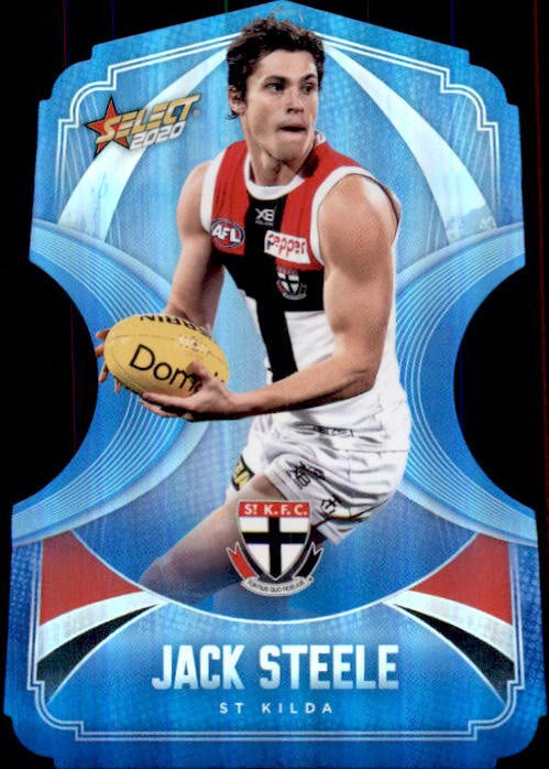 Jack Steele, Ice Blue Diecuts, 2020 Select AFL Footy Stars
