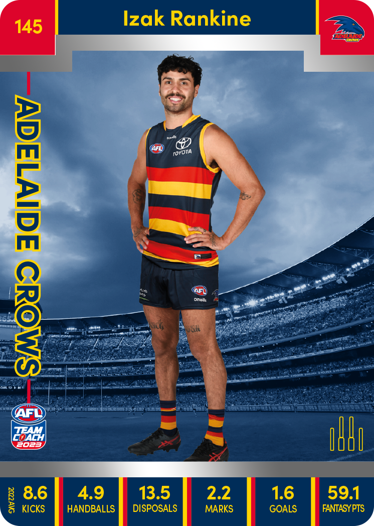 Izak Rankine, 145, Silver Parallel, 2023 Teamcoach AFL