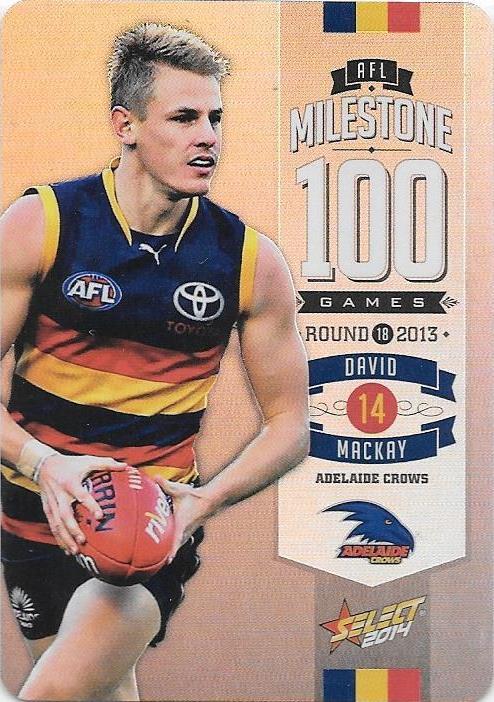 David MacKay, 100 Game Milestone, 2014 Select AFL Champions