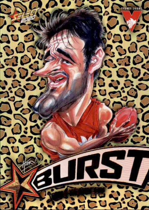 Josh Kennedy, Leopard Starburst, 2020 Select AFL Footy Stars