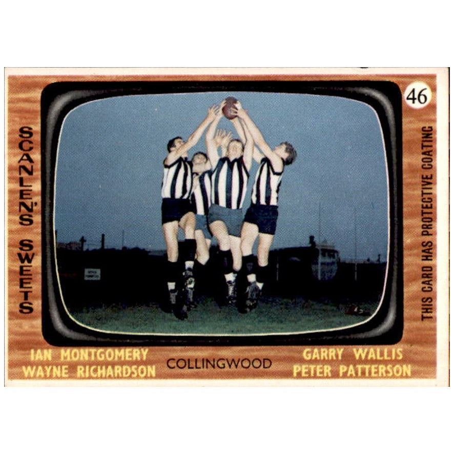 Montgomery, W Richardson, Wallis, Patterson, 1967 Scanlens VFL