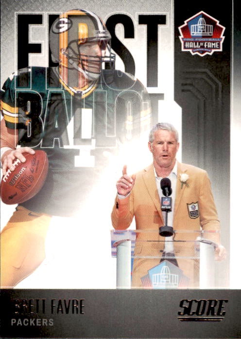 Brett Favre, First Ballot HOF, 2022 Panini Score Football NFL