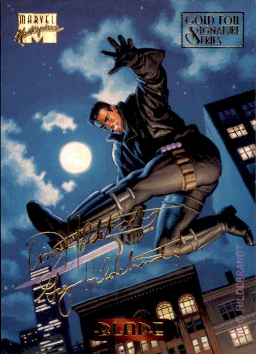 Blade, #12, Gold Foil Signature Series, 1994 Marvel Masterpieces