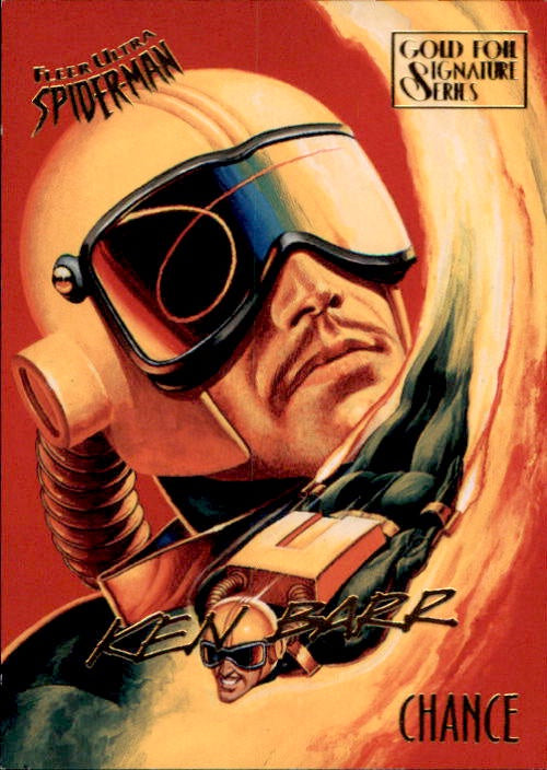 Chance, #16, Gold Foil Signature Parallel, 1995 Fleer Ultra Spider-Man