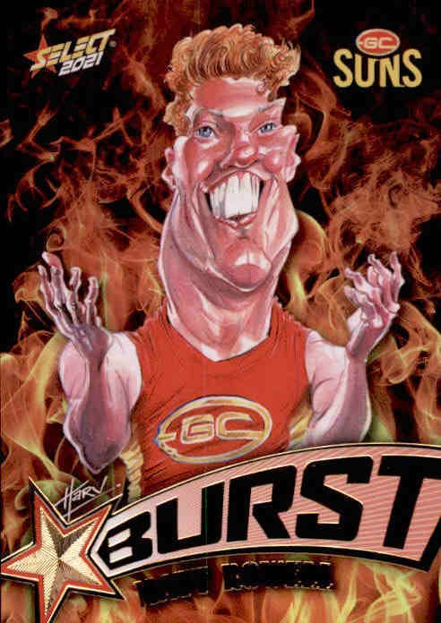 Matt Rowell, Fire Starburst, 2021 Select AFL Footy Stars