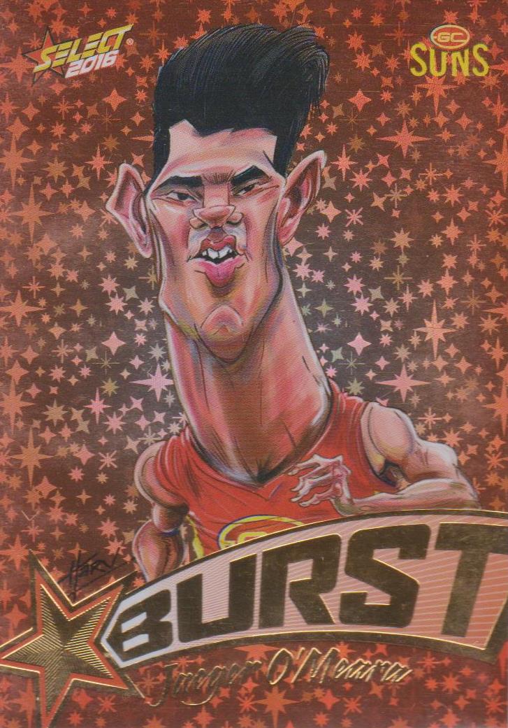 Jaeger O'Meara, Starburst Caricatures, 2016 Select AFL Stars