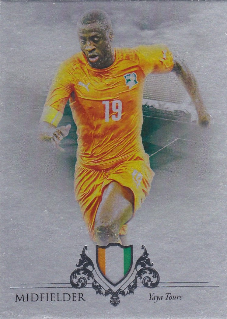 Yaya Toure, Silver Parallel, 2016 Futera Unique Soccer
