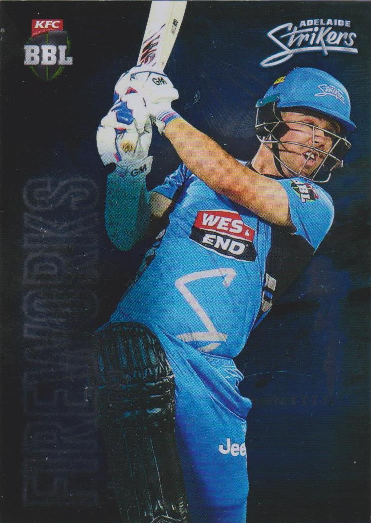 Fireworks, 2017-18 Tap'n'play CA BBL 07 Cricket - 1 to 8 - Pick Your Card