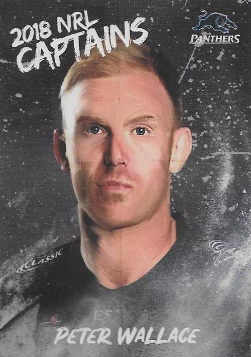 Peter Wallace, Captains card, 2018 TLA esp Elite NRL