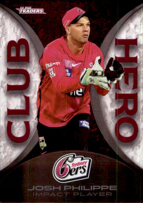 Josh Philippe, Club Hero, 2022-23 TLA Traders Cricket Australia & BBL Trading Cards