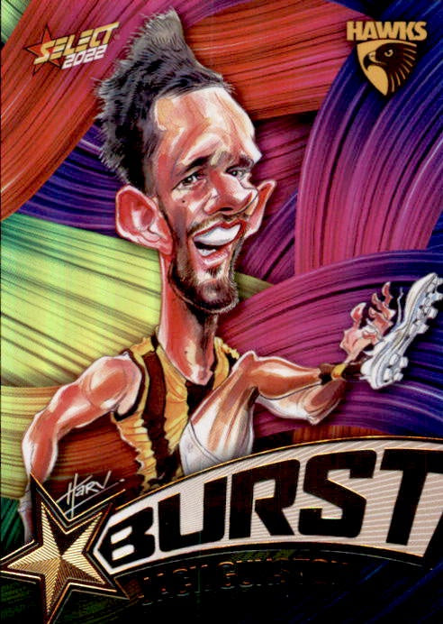 Jack Gunston, Starburst Paint, 2022 Select AFL Footy Stars