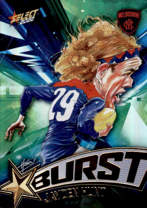 Jayden Hunt, Starburst Shatter, 2022 Select AFL Footy Stars